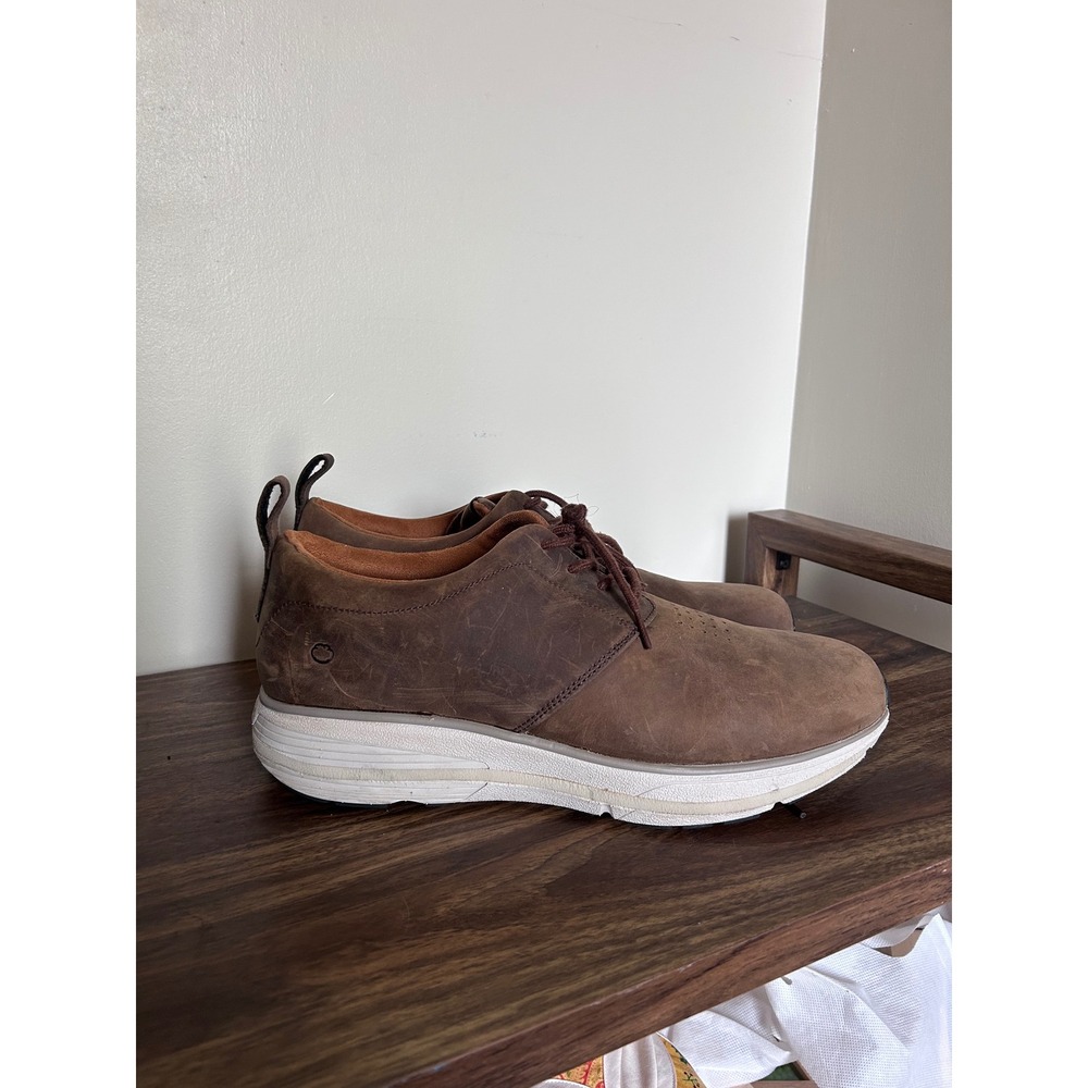 Dr. Comfort Roger Mens Brown Leather Athletic Walking Shoes 14 XW 10420